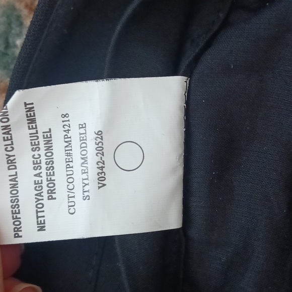 Vince wool blend trousers pants zipper fly cuffed cropped black size 8 - Picture 7 of 8